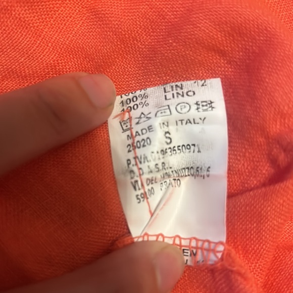 Lightweight linen dress with beaded neckline - Picture 9 of 9